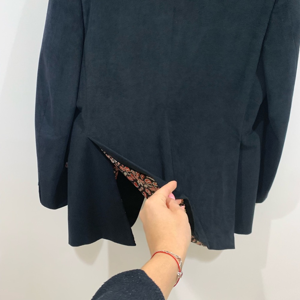 Hickey Freeman faux suede black sports coat Sz Xl - Picture 2 of 8